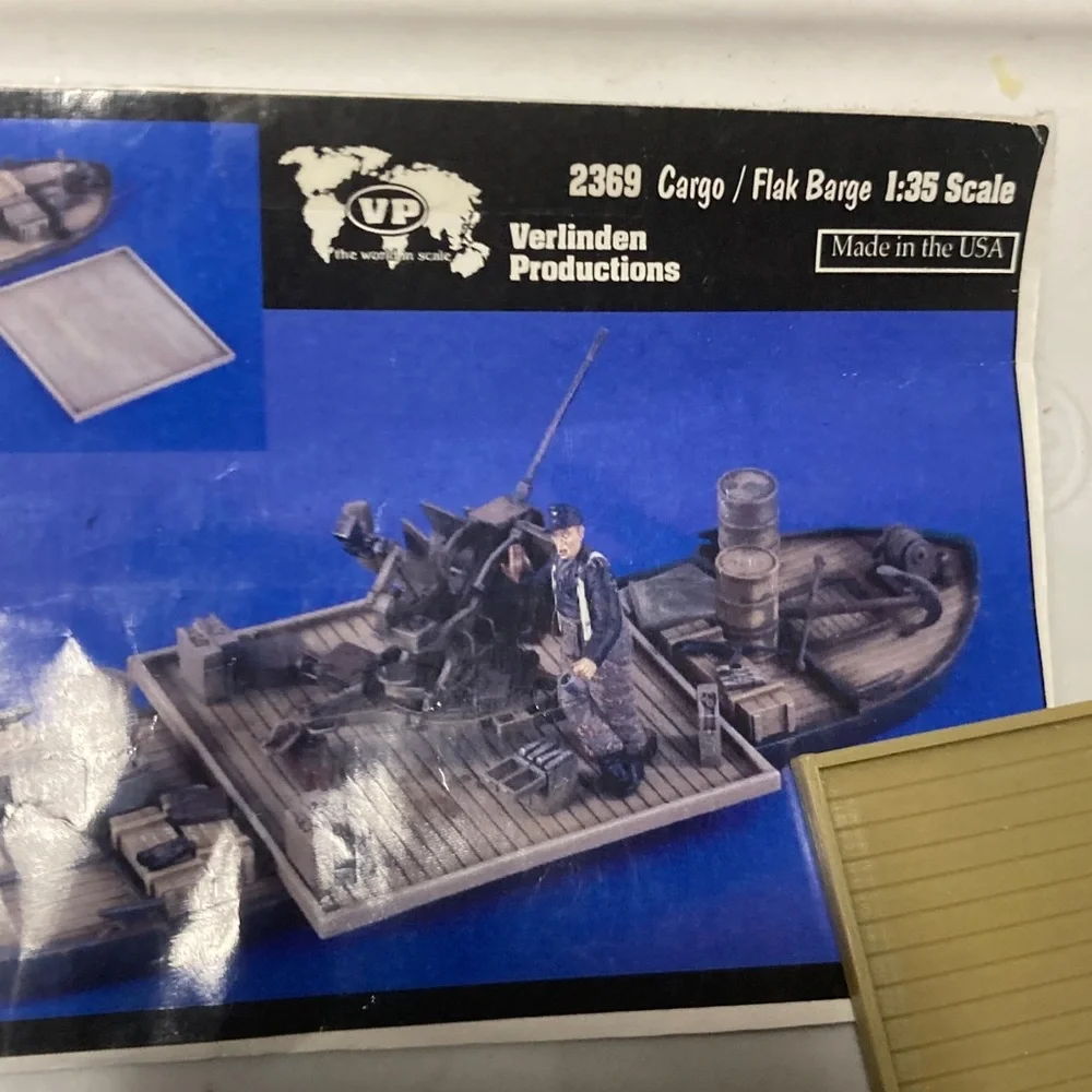 Verlinden 1/35 Flak Cargo Barge, WWII German kit, no 2369, new